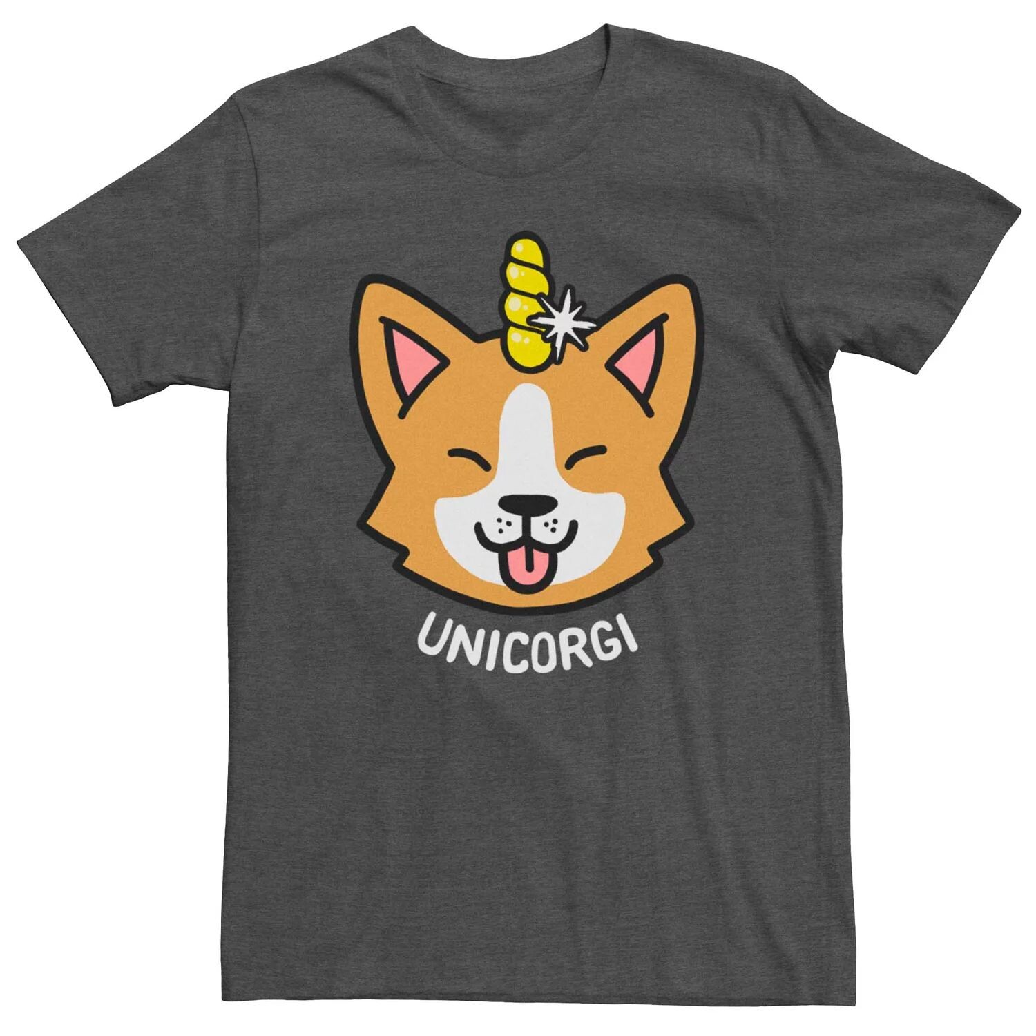 

Мужская футболка с рисунком милой собаки Unicorgi Licensed Character