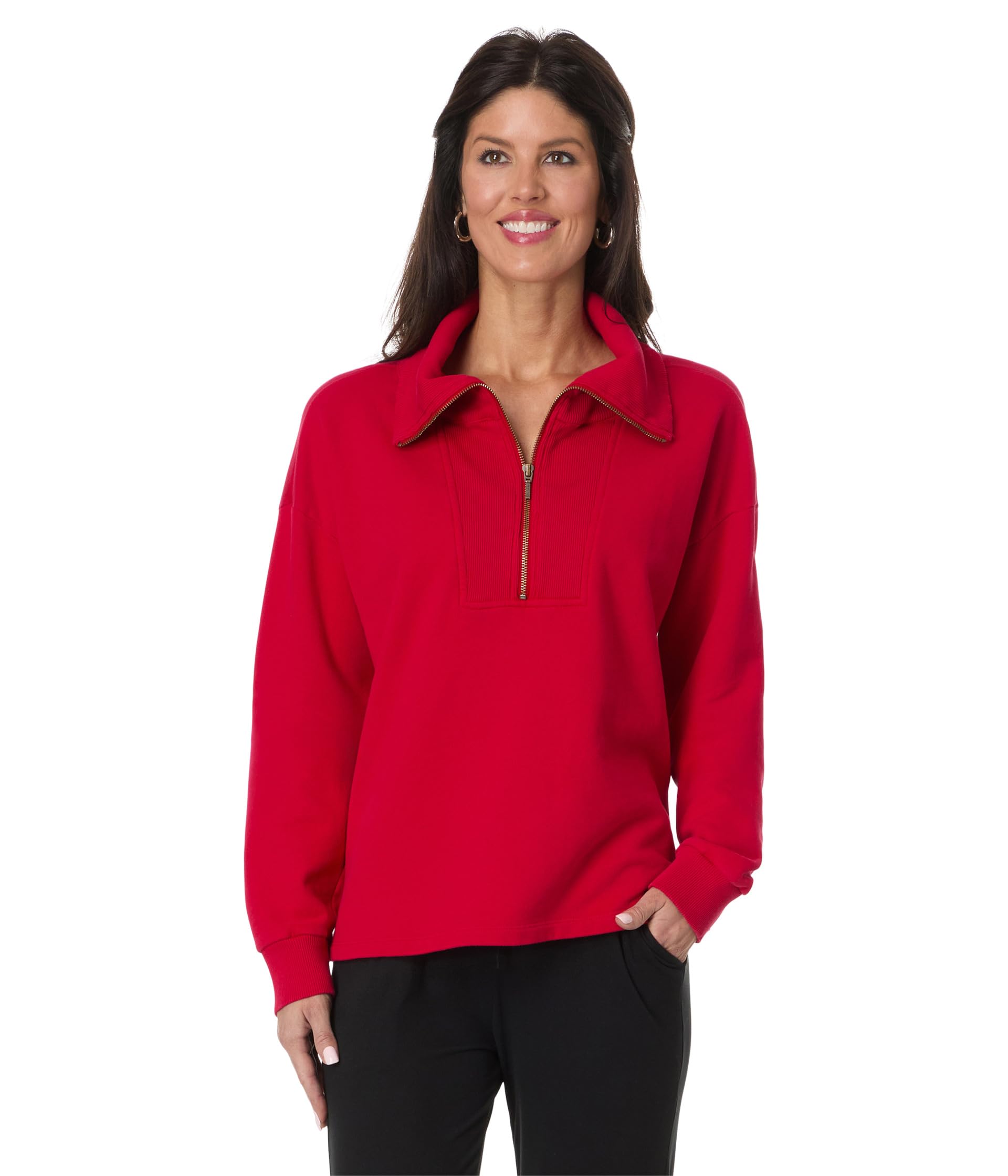 

Толстовка Mod-o-doc Long Sleeve Half Zip Sweatshirt, Santa Red