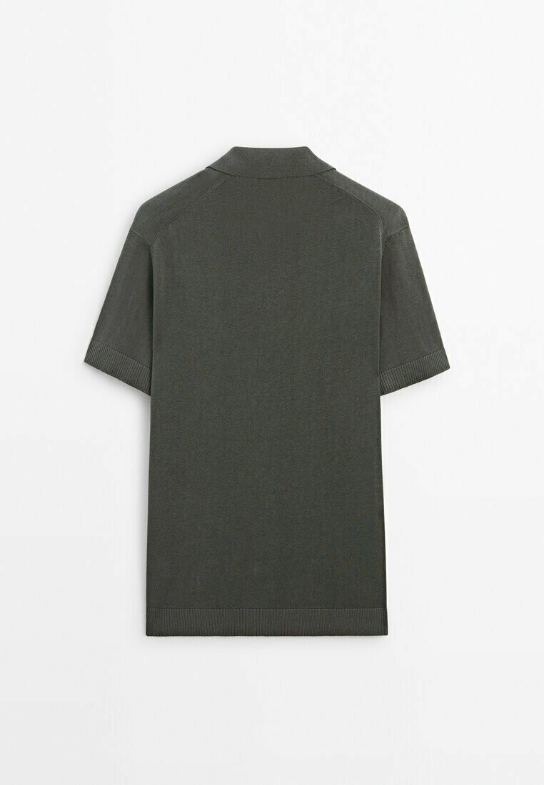 

Поло Short Sleeve Massimo Dutti, серый