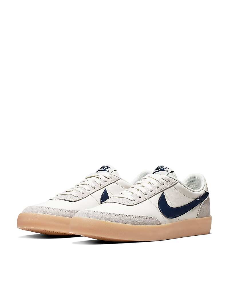 

Бело-темно-синие кожаные кроссовки Nike Killshot 2, Синий, Бело-темно-синие кожаные кроссовки Nike Killshot 2