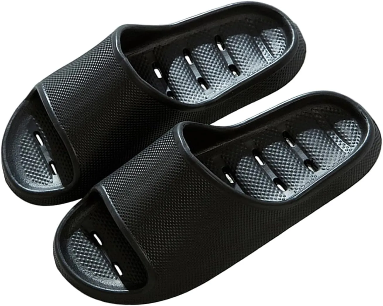 Шлепанцы унисекс Hausschuhe, Durchbrochen Entwassern Bequeme Sommer Pantoletten Rutschfest Badeschuhe Leicht Schlappen Schnell Trocknen Sandalen Geruchspravention Сандалии Weiche Sohlen Sandaletten Jiangml, черный — фото 3