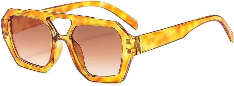 

Модные женские солнцезащитные очки с леопардовым принтом, стильные декоративные пляжные солнцезащитные очки для путешествий на открытом воздухе с защитой от УФ-излучения KTUCN, Orange Tea