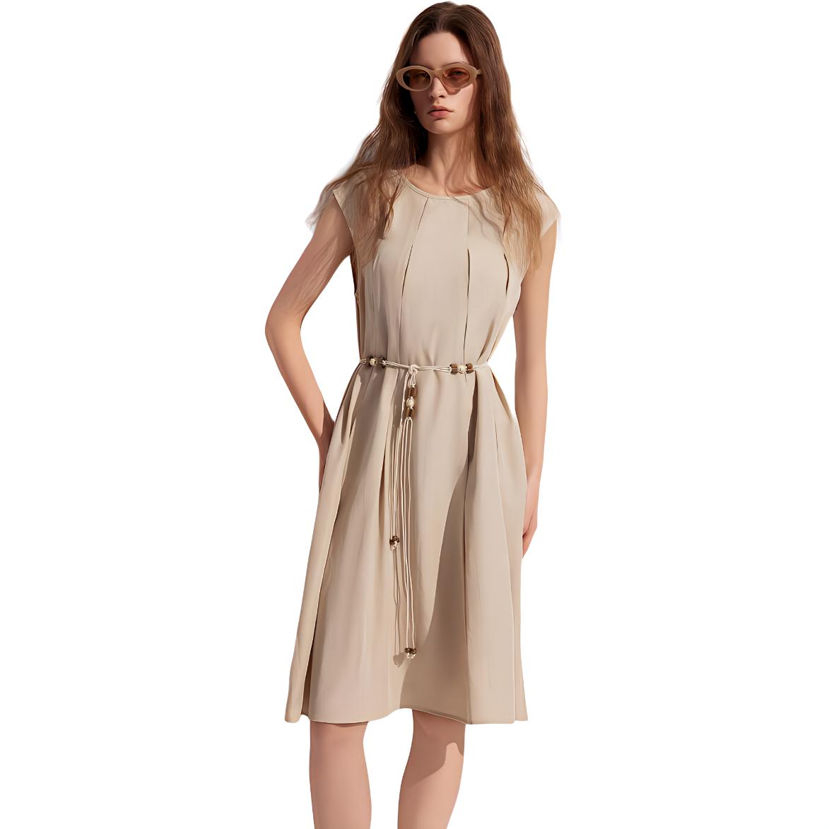 

ELLE Платье с коротким рукавом Women's Light Khaki