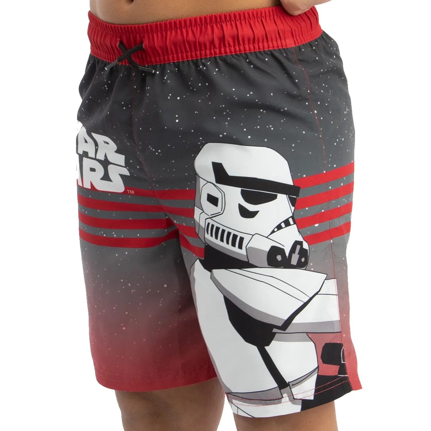 Плавки детские с принтом Stormtrooper, Star Wars, красный — фото 3