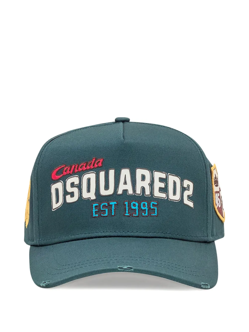 

Бейсболка с логотипом и эффектом потертости DSQUARED2, зеленый