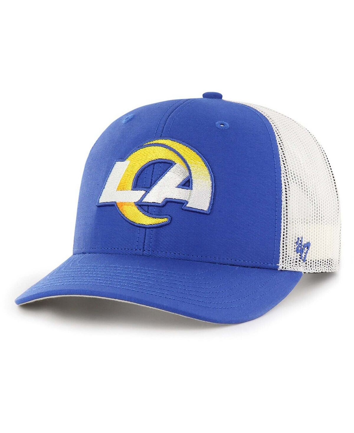 

Мужская королевская белая кепка Los Angeles Rams Trucker Snapback '47 Brand