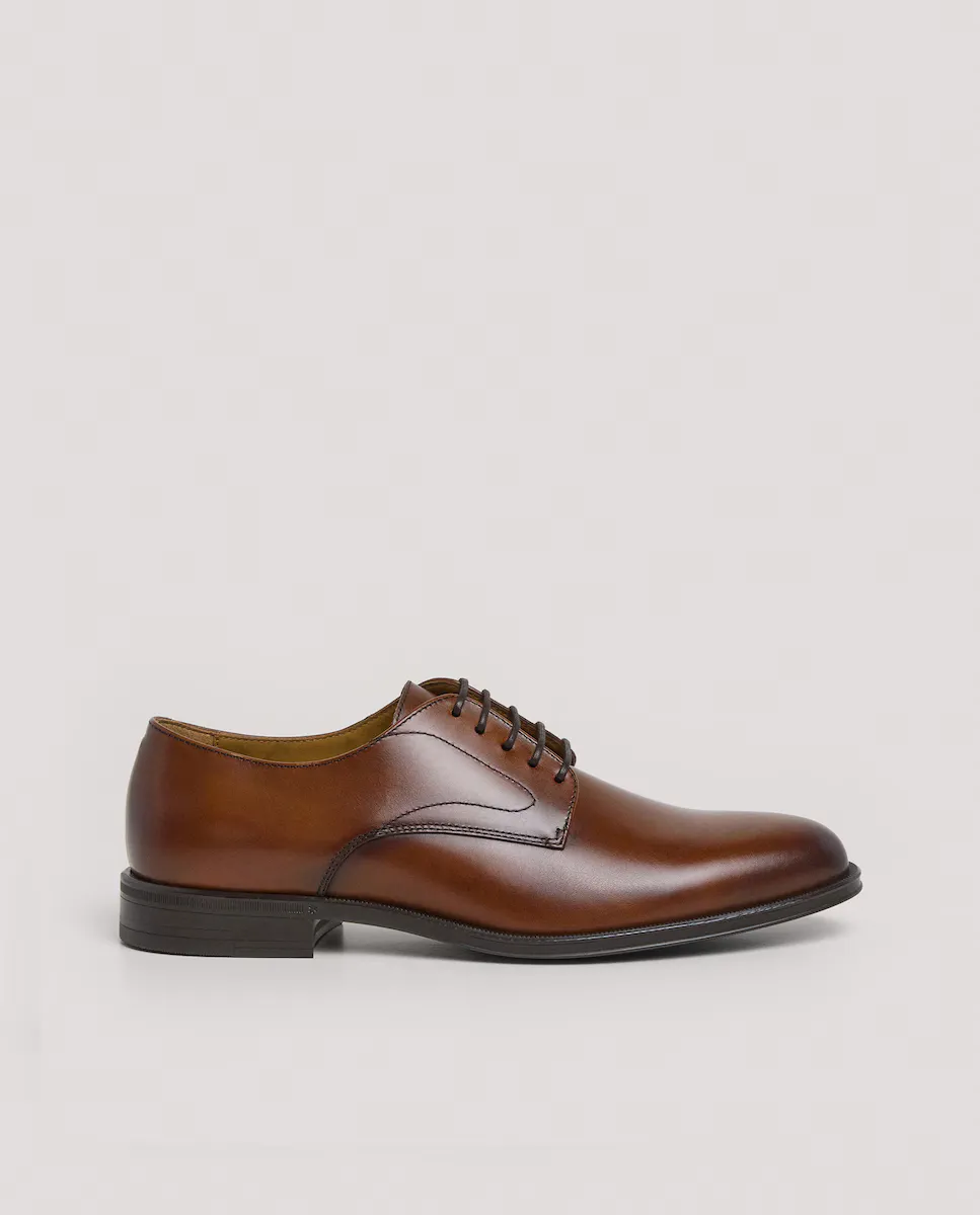 

Мужские туфли blucher из кожи Hackett, коричневый