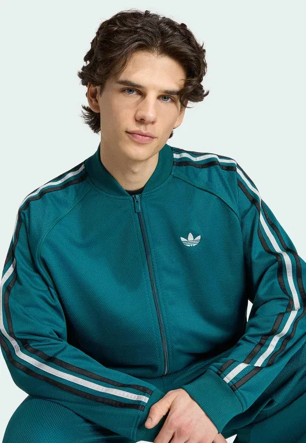 Тренировочная куртка Adidas Originals, насыщенный зелёный — фото 4