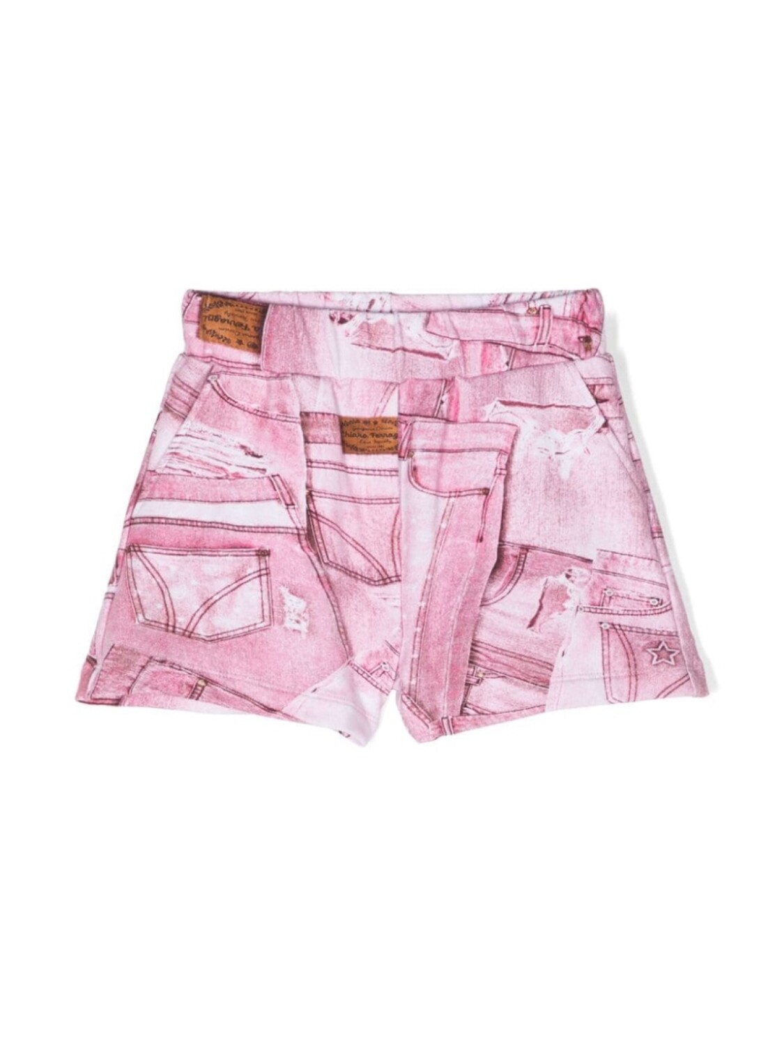 

Chiara Ferragni шорты St. Denim с графичным принтом, розовый
