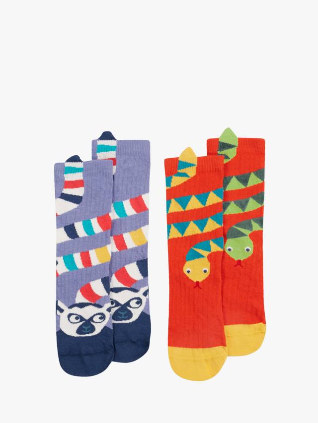 

Детские носки из органического хлопка с богатым характером Frugi, разноцветный