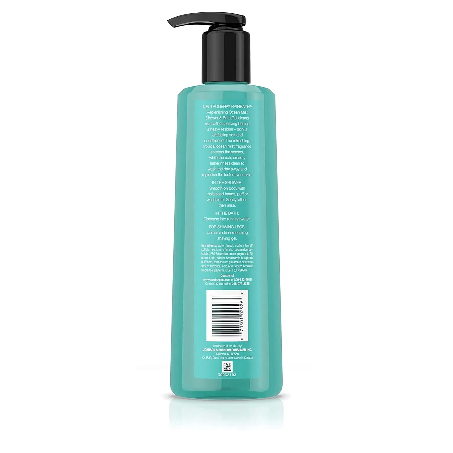 Увлажняющий гель для душа и ванны Neutrogena Rainbath Replenishing and Cleansing, аромат морского бриза, 48 мл Neutrogena — фото 3
