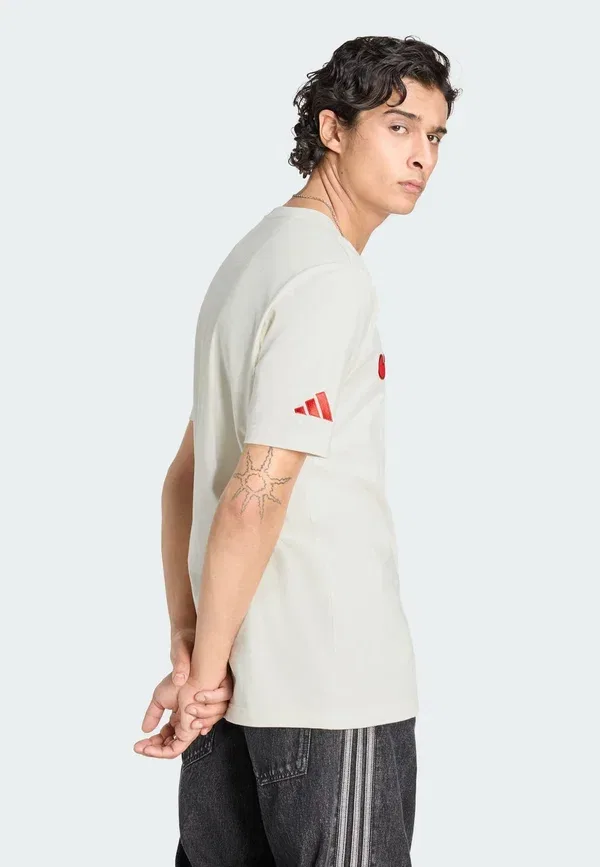 Футболка Ajax Amsterdam Club Wear Adidas Performance, цвет бежевый — фото 4