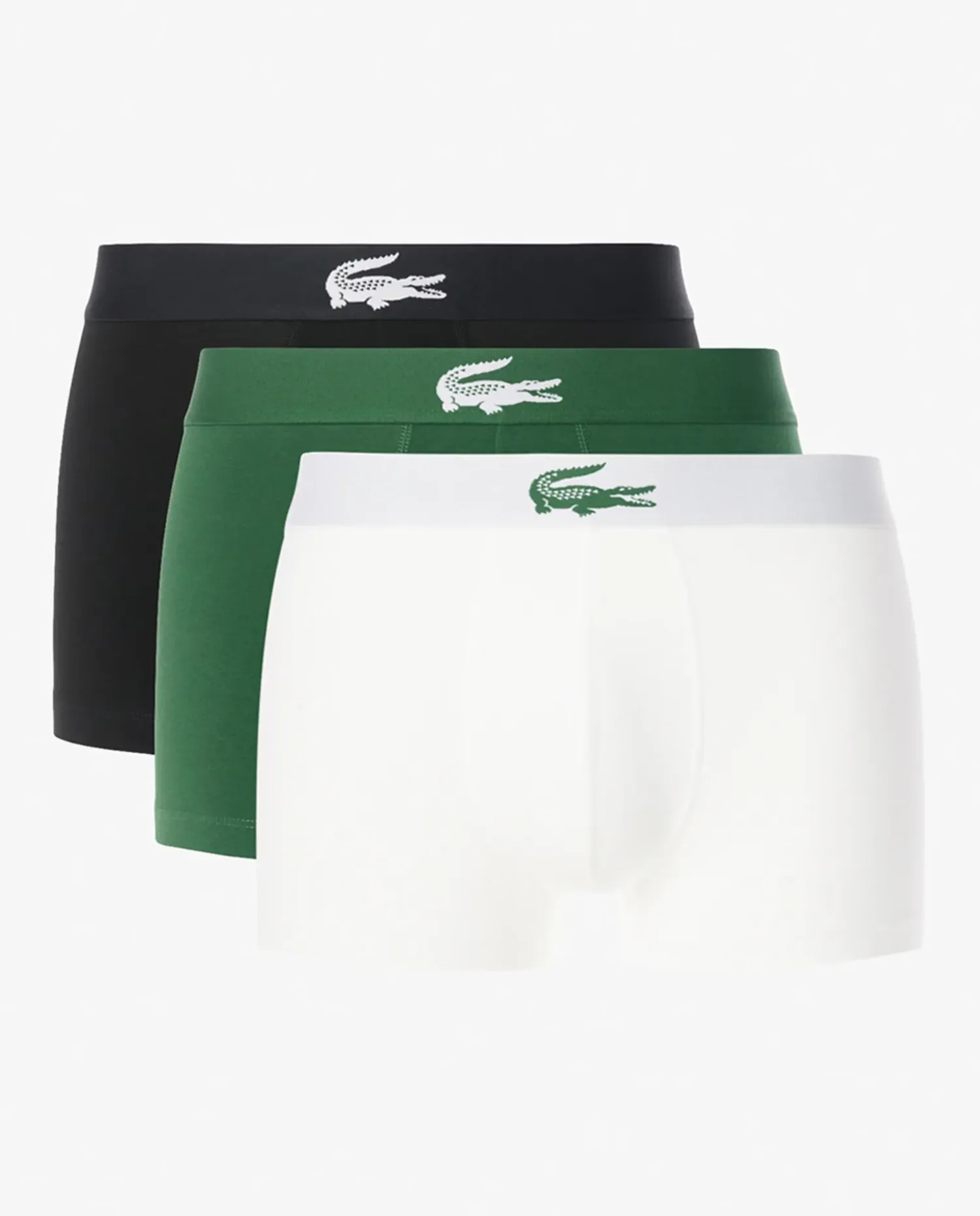 Набор из 3 хлопковых трусов с логотипом на поясе Lacoste, мультиколор