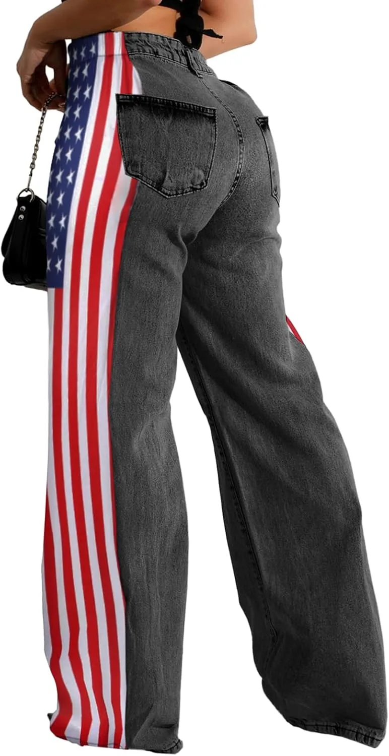 

Nihsatin женские джинсы wide leg high waisted stretchy