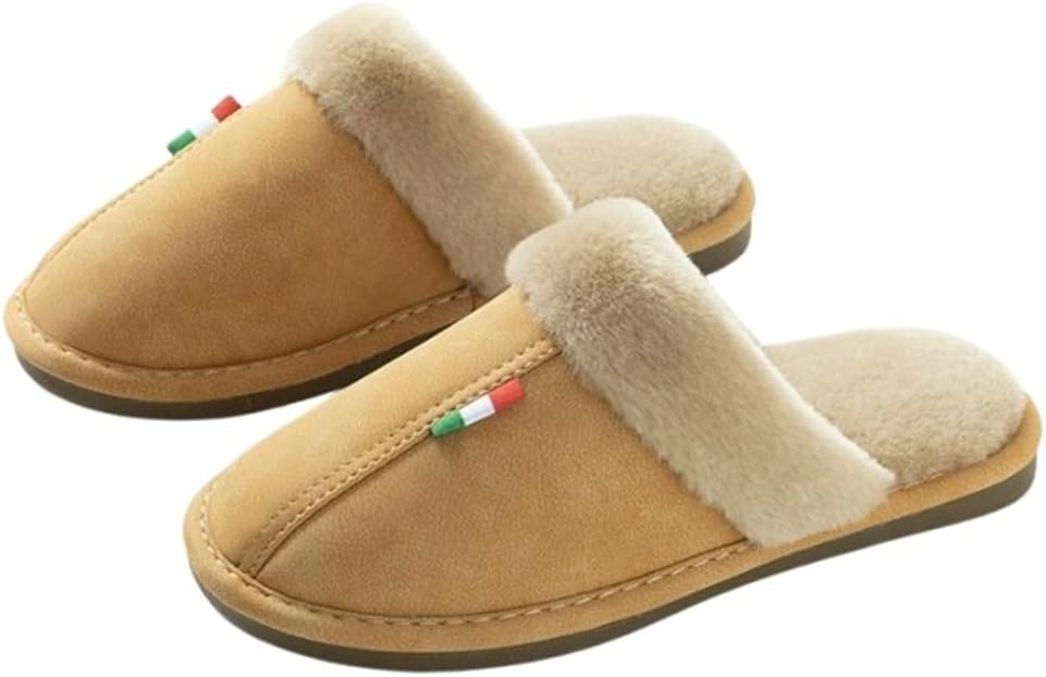 

Тапочки Yafirgeer с подкладкой из флиса для женщин и мужчин, водонепроницаемые закрытые тапочки, элегантные домашние шлепанцы, сандалии для дома и улицы, хаки