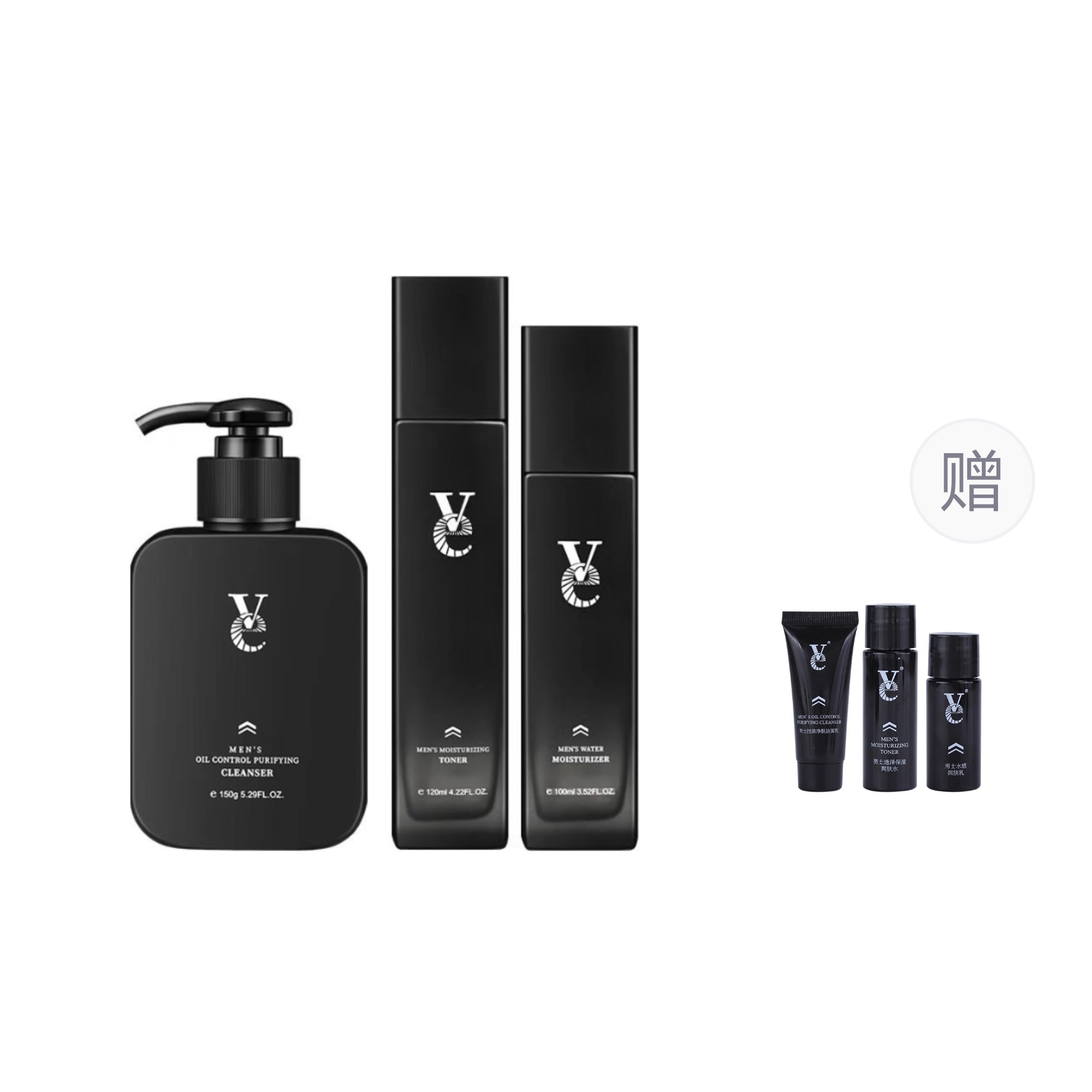 

Набор из 3 очищающих лосьонов увлажняющий контроль жирности увлажняющий VE