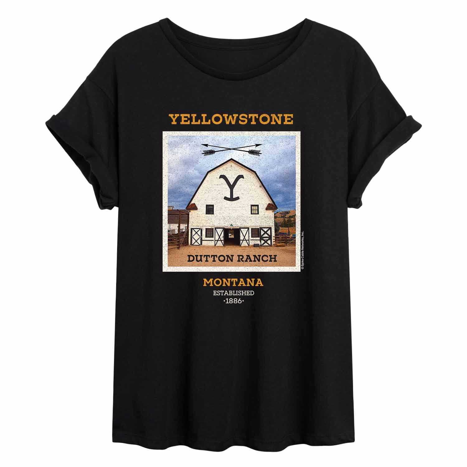 

Юниорская струящаяся футболка Yellowstone Barn Licensed Character
