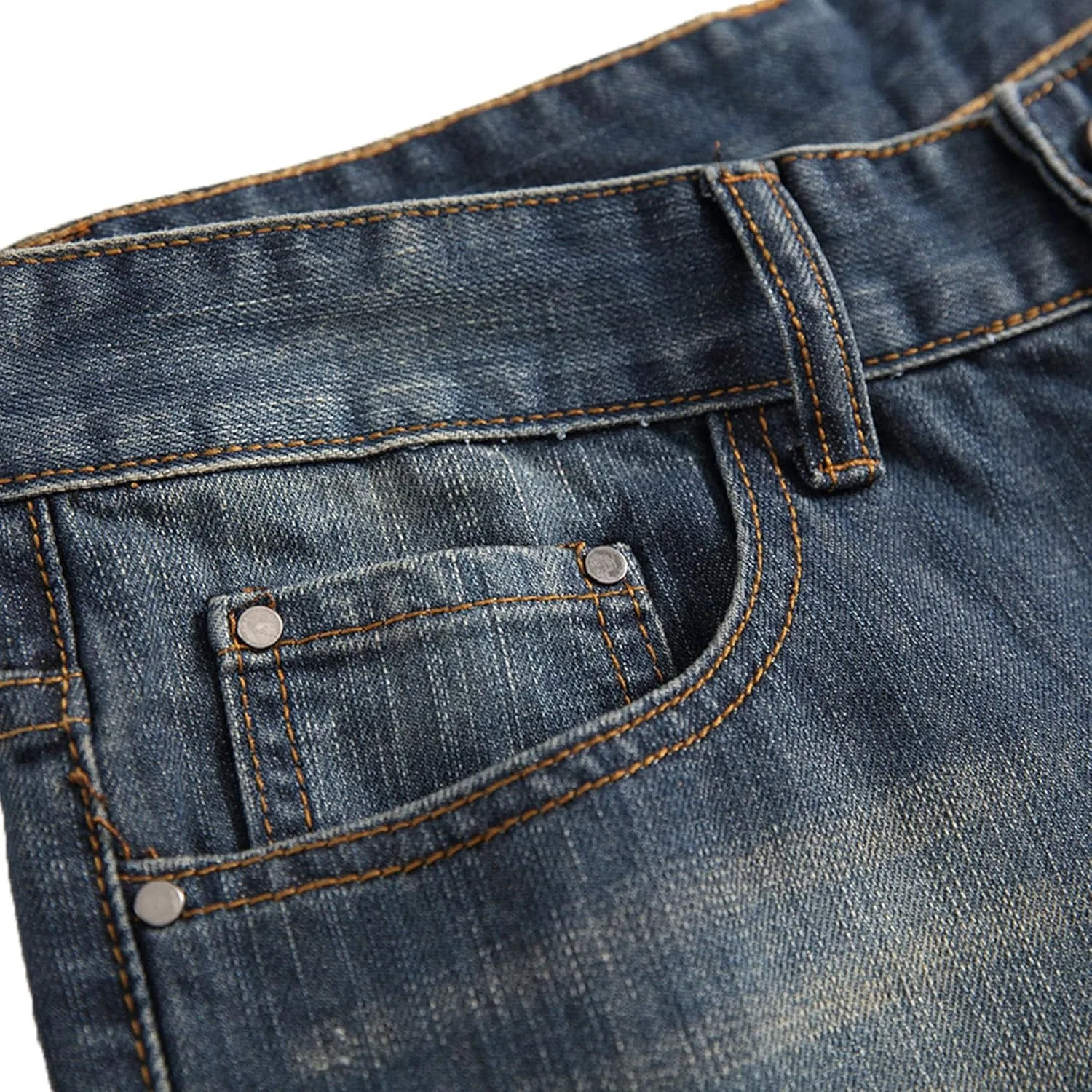 Джинсы зауженные, джинсы для мужчин, Navy Blue — фото 3