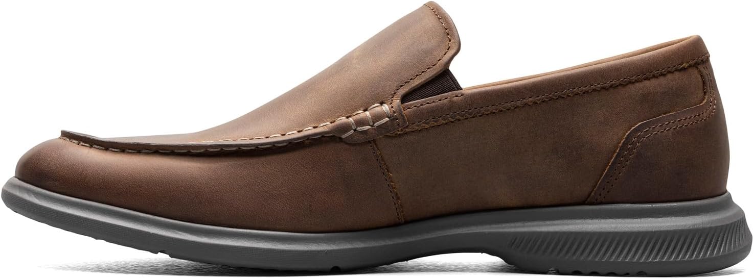 Мужские лоферы Florsheim Hamptons с мысом-мокасином, Brown Crazy Horse — фото 4