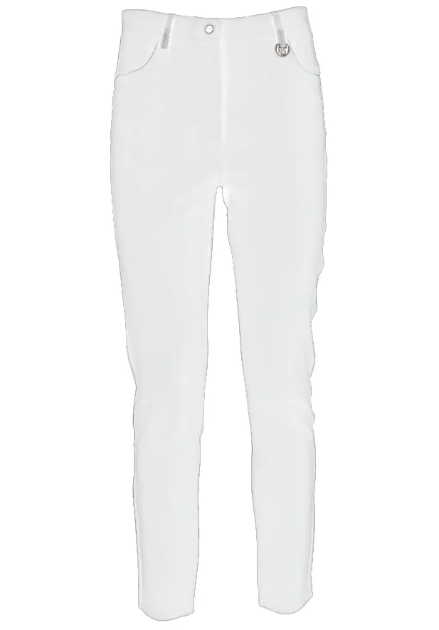 

Шикарные белые облегающие брюки Milano Stitch Zee Lane