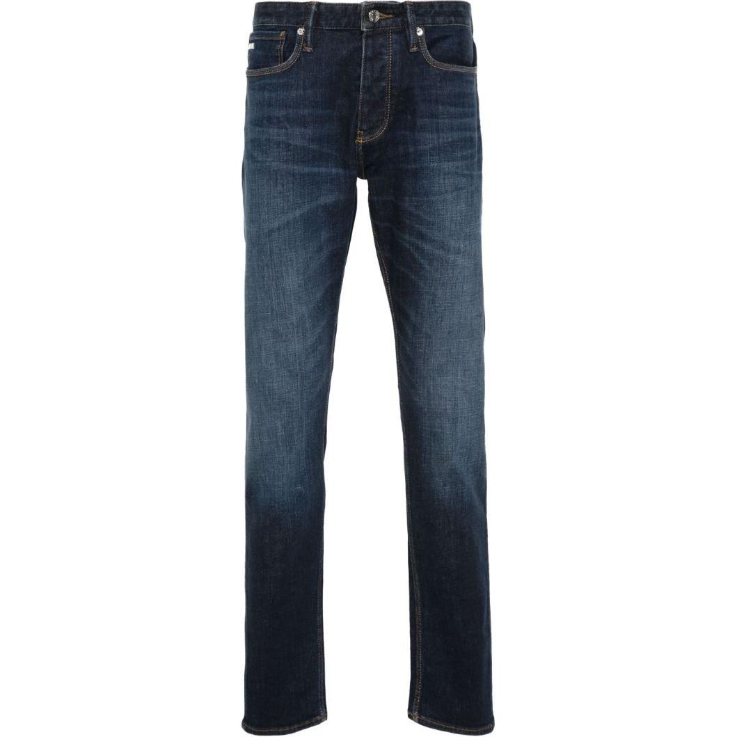 

Прямые джинсы средней посадки EMPORIO ARMANI, Индиго