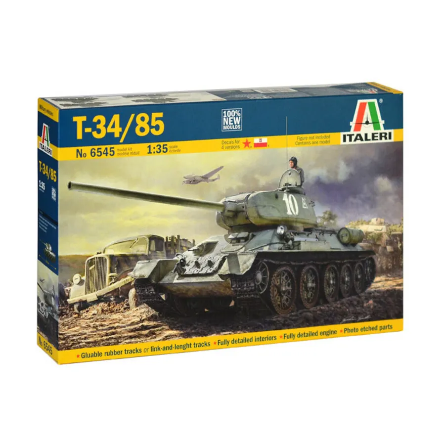 

Т-34/85 Завод 183 Мод. 1944 год (ВОВ), Military Vehicles (1:35) (Italeri)