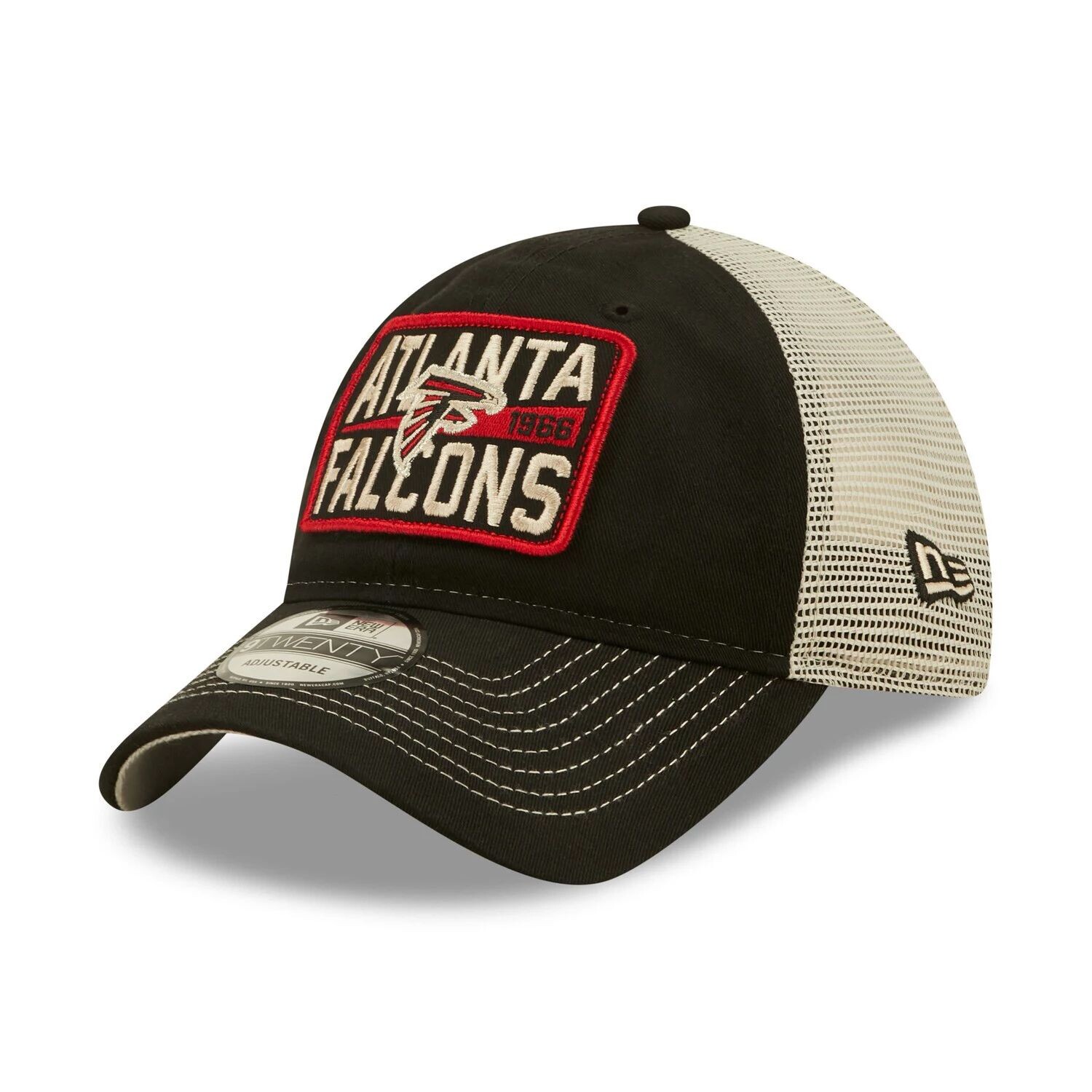 

Мужская кепка New Era Black/Natural Atlanta Falcons Devoted Trucker 9TWENTY Snapback