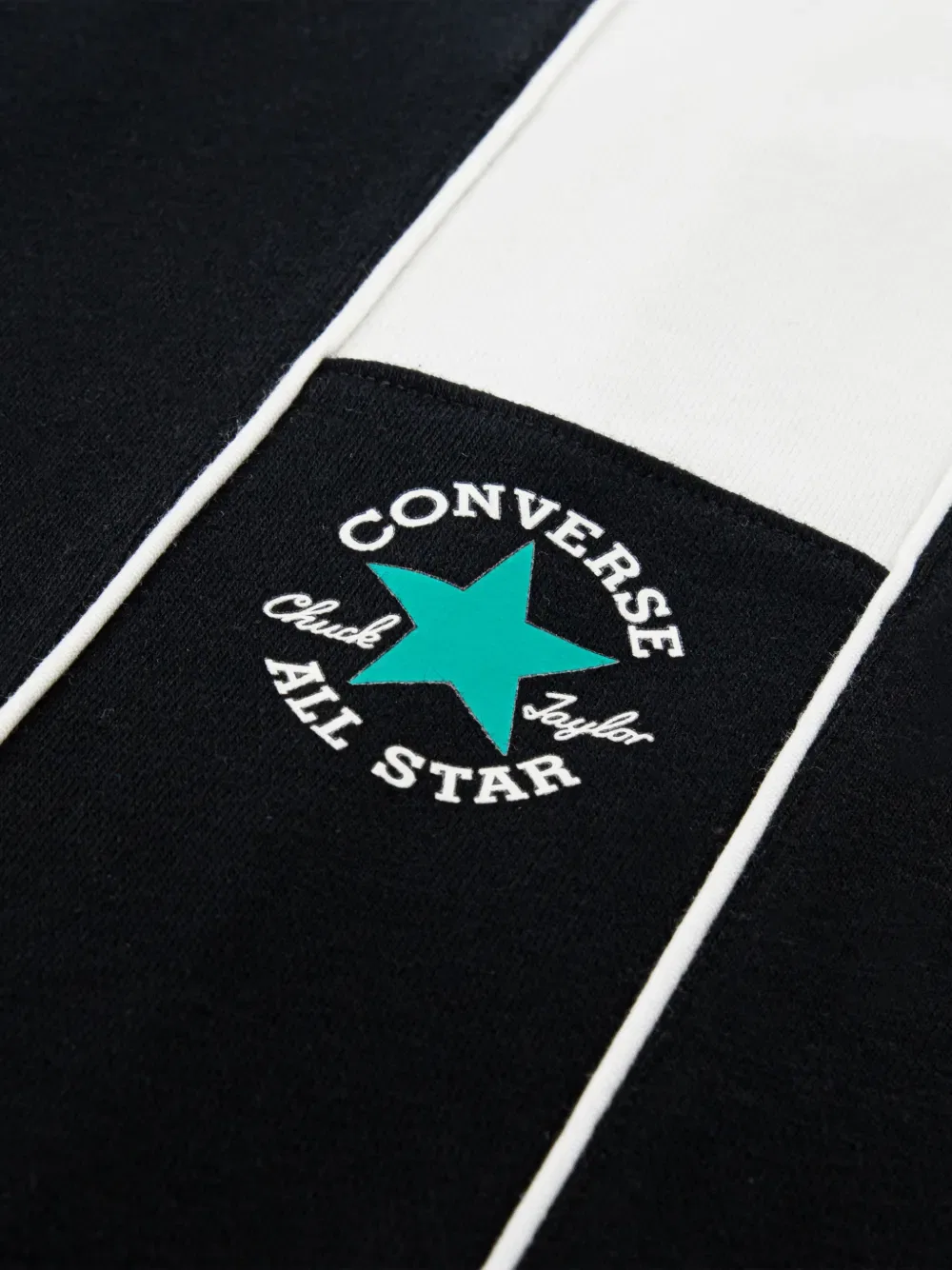 Спортивные штаны с полосатым логотипом Converse Kids, черный — фото 4