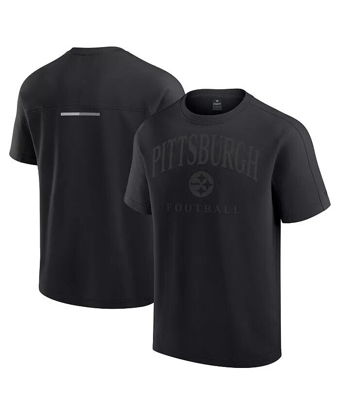 

Мужская и женская черная футболка Pittsburgh Steelers Elements Flex Tri-Blend Fanatics