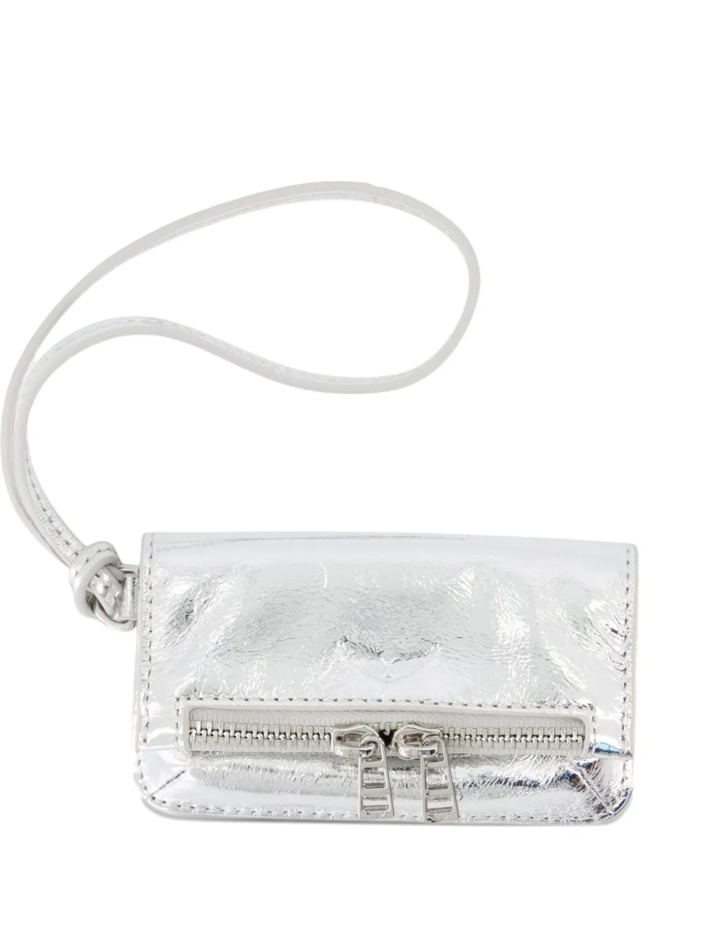 

Кожаный держатель для карт Zadig&Voltaire, серебряный