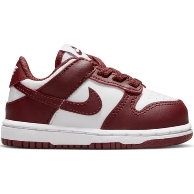Nike Dunk Slip Resistant Abrasion Resistant Low top детские кроссовки Red — фото 3