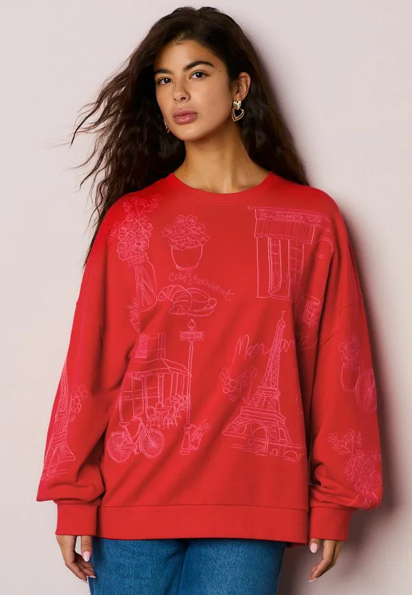 

Вышитая толстовка Next, Red, Красный, Вышитая толстовка Next, Red