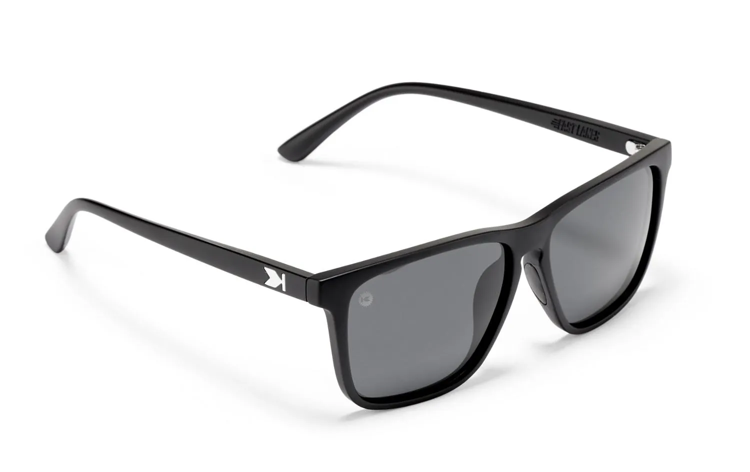 

Быстрые полосы спортивные поляризованные солнцезащитные очки Knockaround, Matte Black