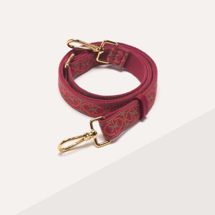 

Ремень Coccinelle Monogram Tricolor, цвет Multi Gazpacho/Sangria