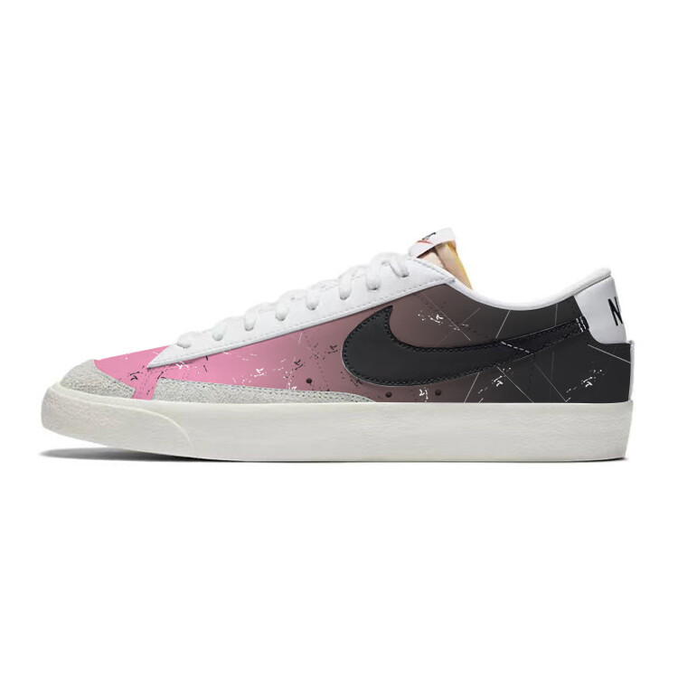

Кроссовки Nike Blazer Skateboarding Shoes Unisex Low-top Black/pink, черный