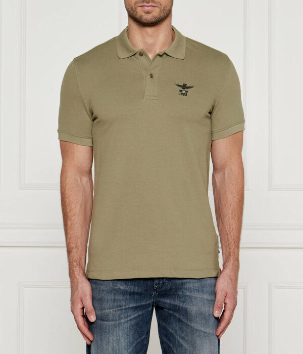 

Рубашка поло Slim fit Aeronautica Militare, серый