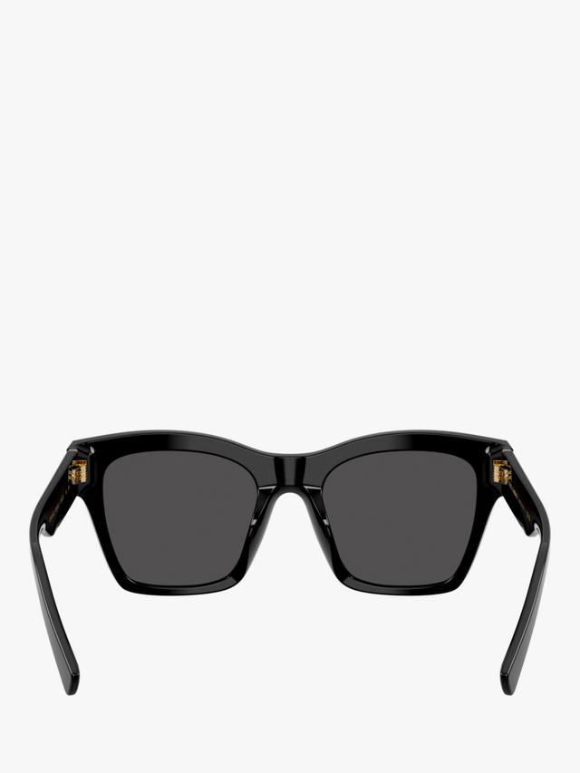 DG4512 женские квадратные солнцезащитные очки Dolce & Gabbana, Black/Grey — фото 4