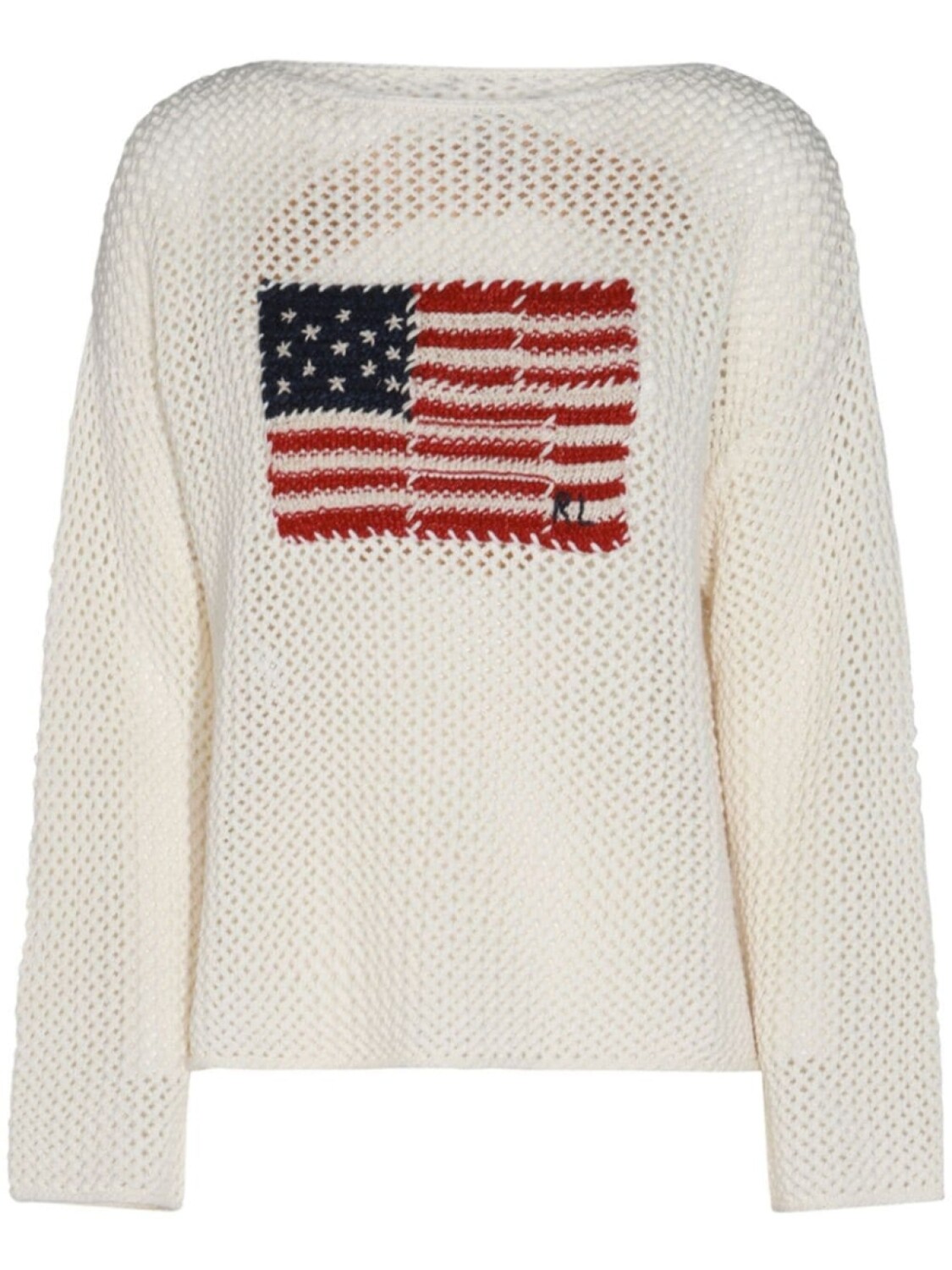

Джемпер Polo Ralph Lauren с вязаным флагом, серый