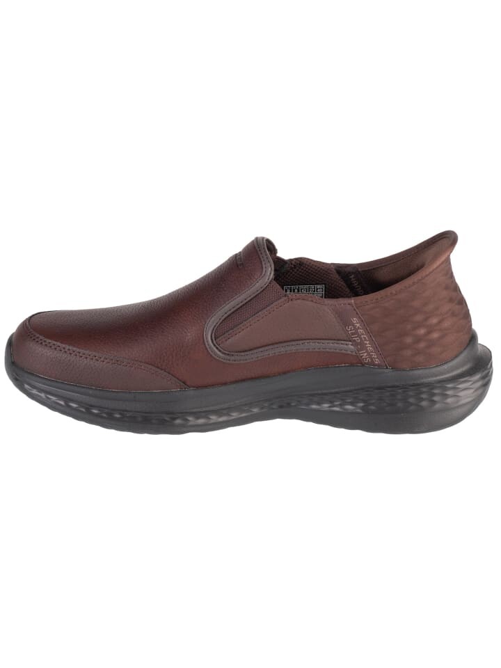 Низкие кроссовки Skechers Slip Ins Slade, коричневый — фото 2