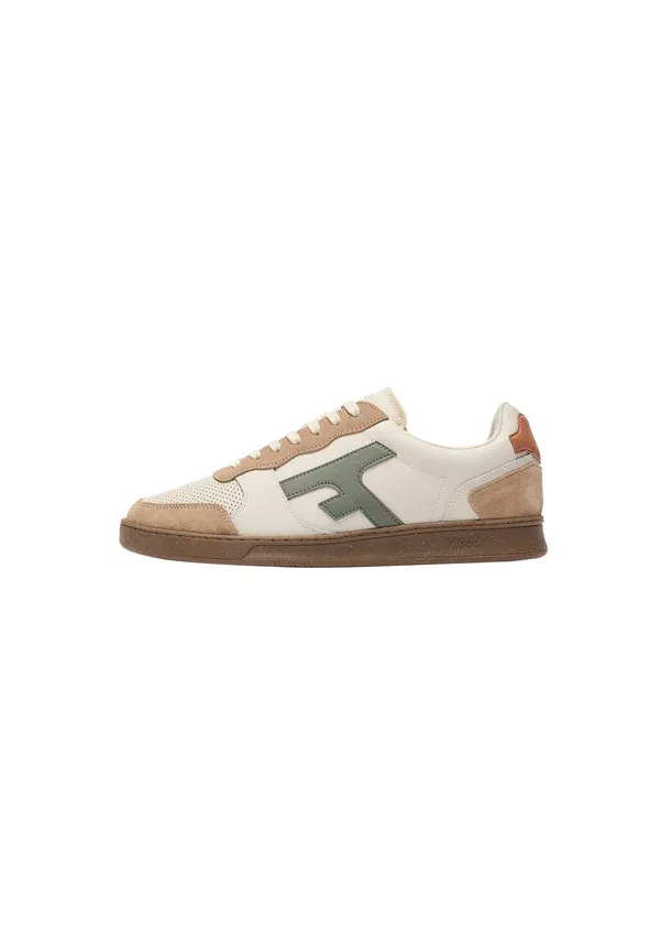 Кроссовки низкие Faguo 49 trainers, замша экрю и хаки