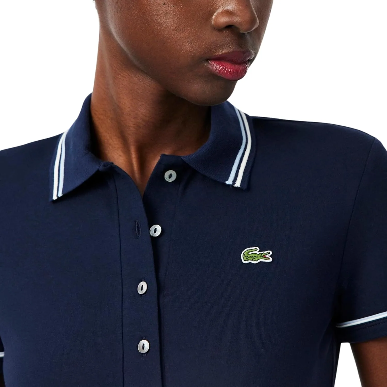 Поло Lacoste L.12.D Slim Fit, темно-синий — фото 2