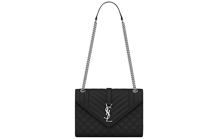 

Сумка-конверт среднего размера Yves Saint Laurent, женская, черная