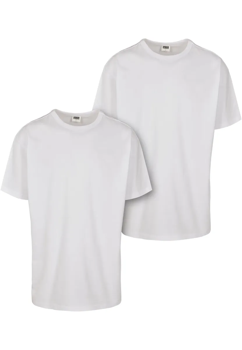 

Рубашка с короткими рукавами URBAN CLASSICS " Urban Classics Men's Organic Basic Tee 2-Pack", белый