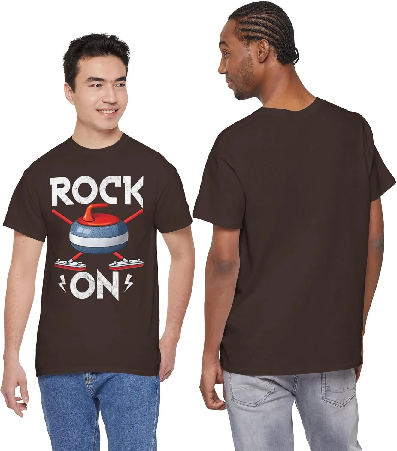 Футболка Qbeefy Curling Shirt Retro Rock On Vintage — фото 3