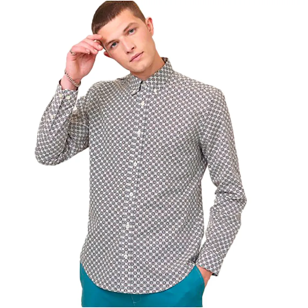 

Рубашка Ben Sherman Mini Foulard Print, серый