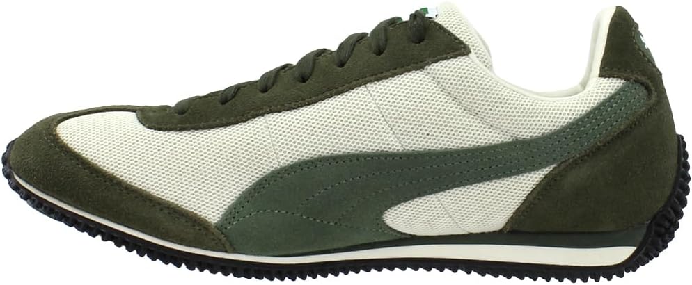 Мужские кроссовки PUMA Speeder с сеткой и шнуровкой, повседневные - зеленые, бело-слоновой кости — фото 3