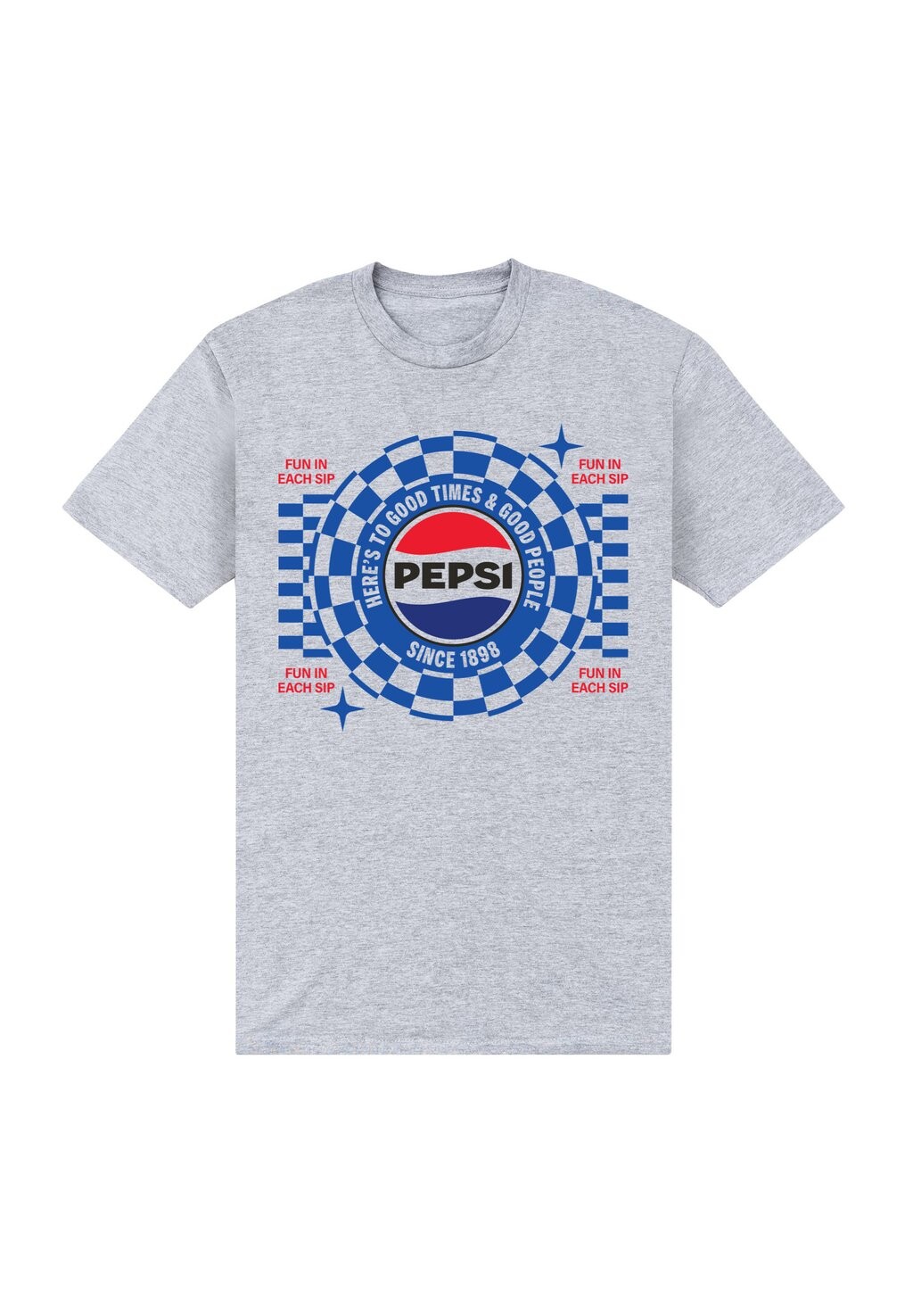 

Футболка с принтом PEPSI Henry Tiger, цвет Mottled Light Grey