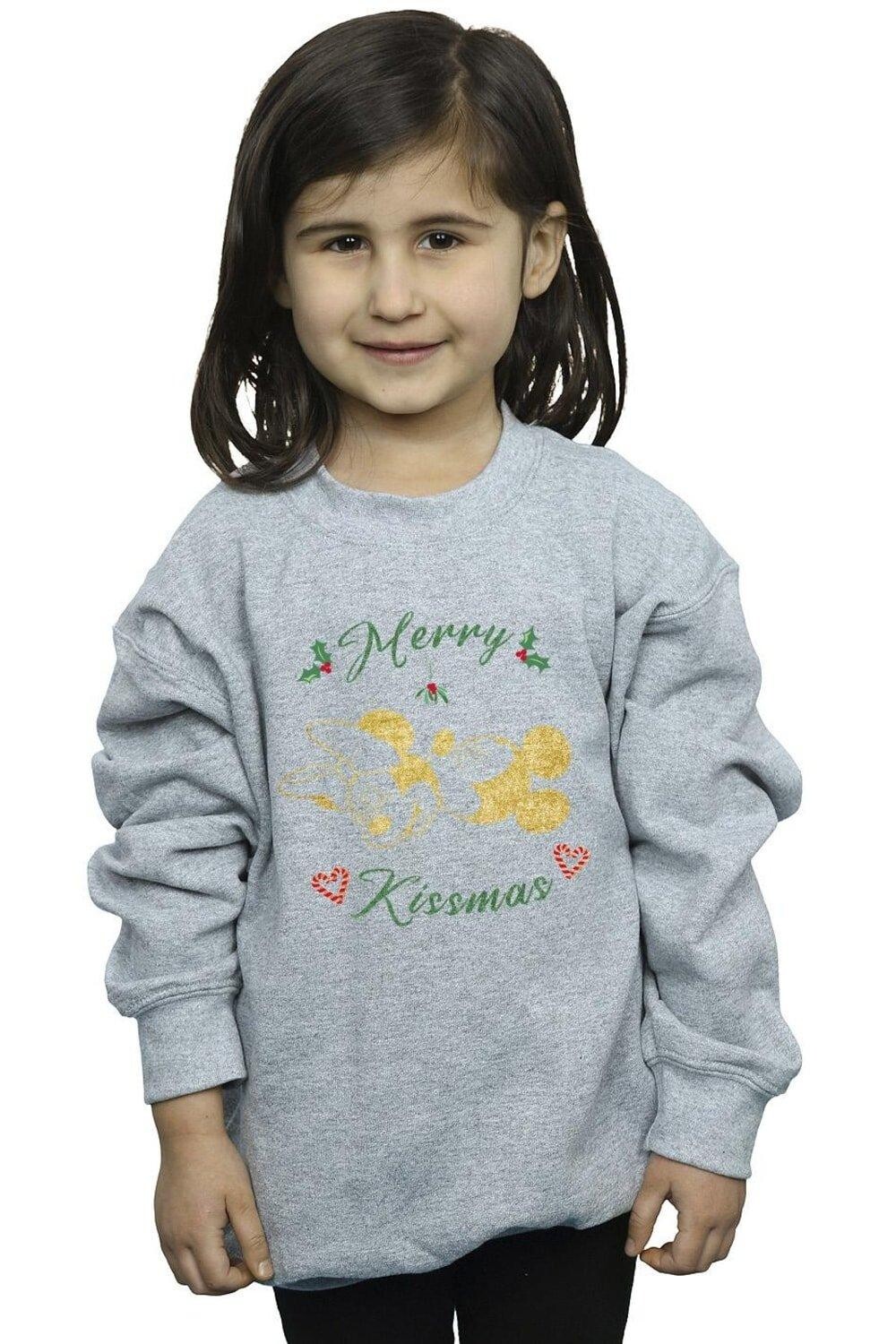 

Толстовка с Микки Маусом Merry Kissmas Disney, серый
