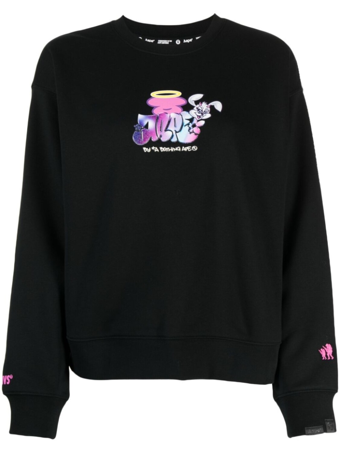 

A Bathing Ape толстовка из джерси с графичным принтом, черный