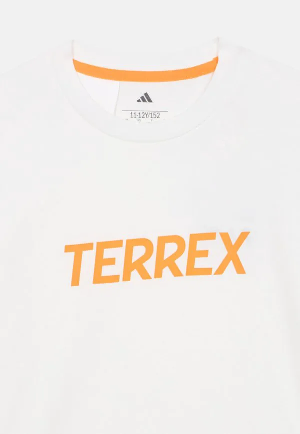 Футболка с логотипом, спортивная футболка унисекс Adidas Terrex, White — фото 3